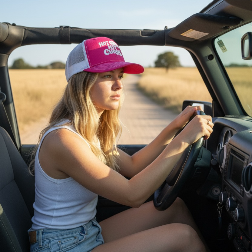 Hot Girls Hit Curbs Trucker Hat
