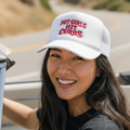 Hot Girls Hit Curbs White Otto Foam Trucker Cap