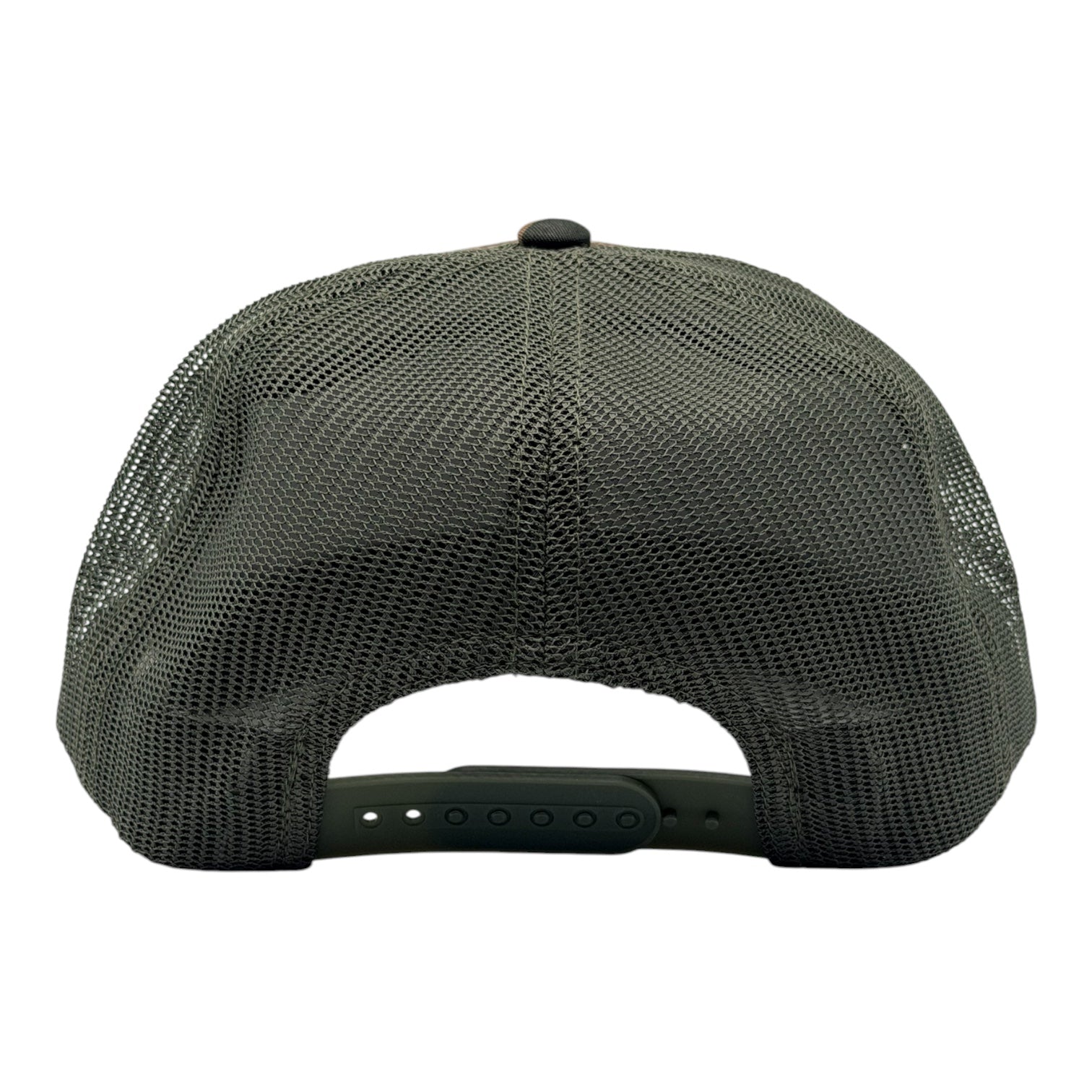 Ain’t Caught Shit Fishing Club – Camo 7-Panel Trucker Hat
